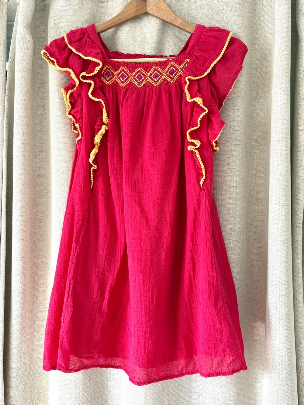 Polo Ralph Lauren Ruffle Embroidered Day Dress size 12